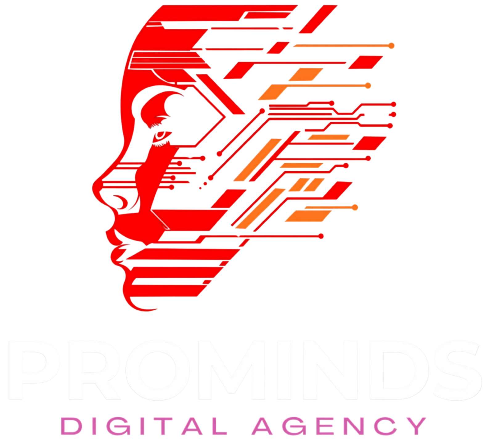 ProMinds Digital Agency Shield Vector Badge Logo